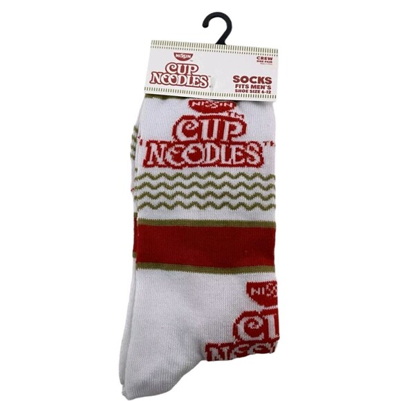 Novelty Funny Crew Socks: Nissin Cup Noodles Mtn Dew Moon Pie Pop Tarts - Picture 2 of 13